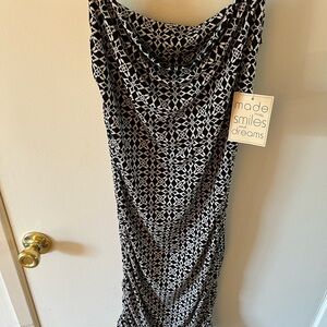 Timing Black and White Patterned Dress